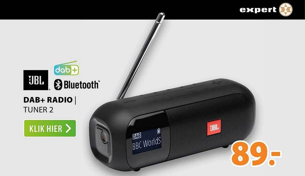 Jbl dab+ radio tuner 2 aanbieding bij Expert