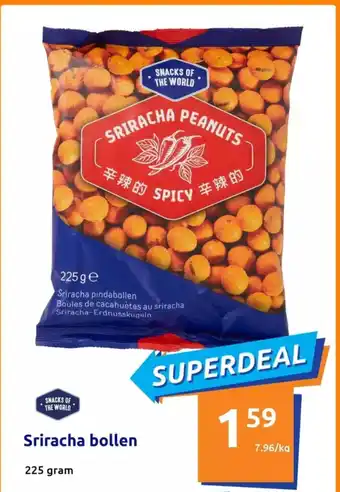 Action Snacks of the World sriracha bollen 225 gram aanbieding