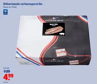 Makro Dikbevleesde varkensspareribs 5 kilo aanbieding