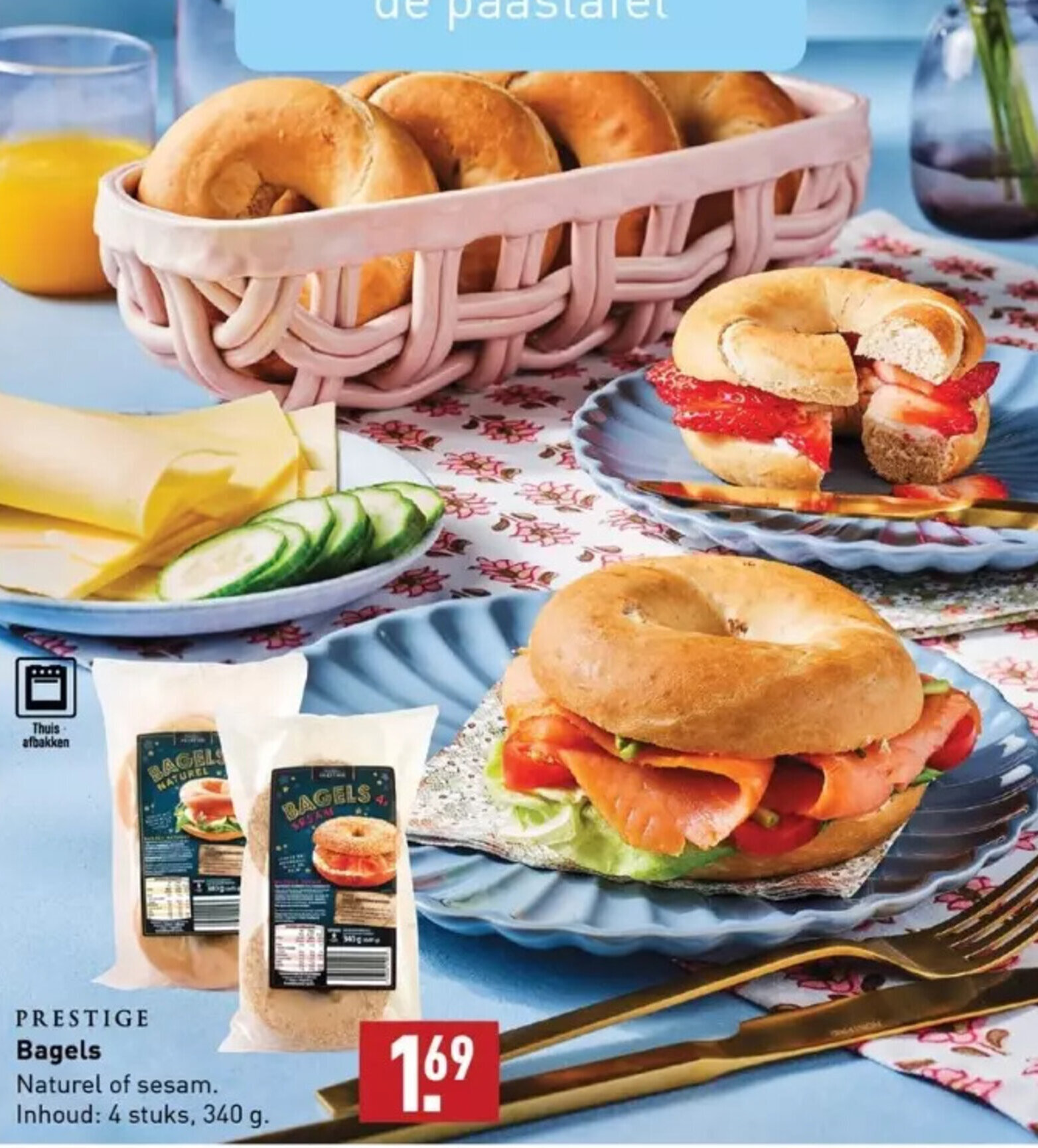 Prestige bagels 340g aanbieding bij ALDI