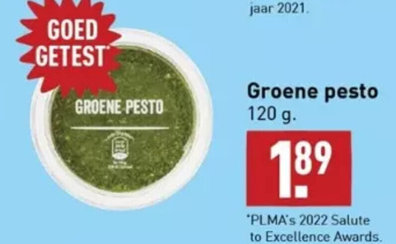 Groene pesto 120g aanbieding bij ALDI