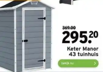 GAMMA Keter manor 43 tuinhuis aanbieding