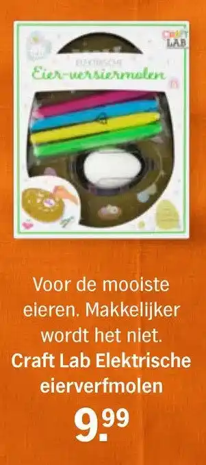 Albert Heijn Craft lab elektrische eierverfmolen aanbieding