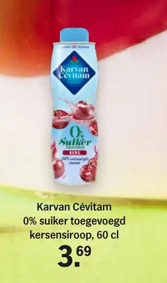 Albert Heijn Karvan cévitam 0% suiker toegevoegd kersensiroop, 60 cl aanbieding