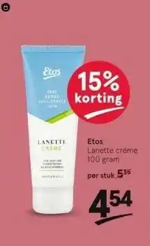 Etos Etos lanette crème 100 gram aanbieding