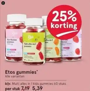Etos Etos gummies aanbieding
