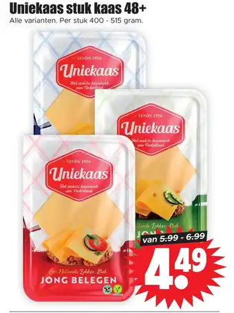 Dirk Uniekaas stuk kaas 48+ aanbieding