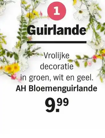 Albert Heijn Ah bloemenguirlande aanbieding