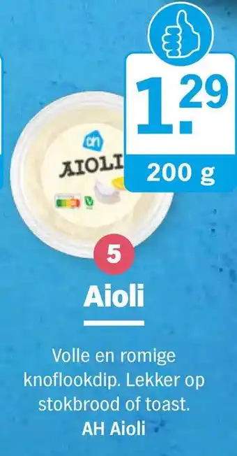 Albert Heijn Ah aioli aanbieding