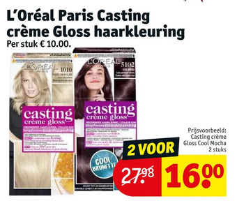 Kruidvat L'oréal paris casting crème gloss haarkleuring aanbieding