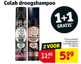Kruidvat Colab droogshampoo aanbieding