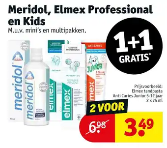 Kruidvat Meridol, elmex professional en kids aanbieding