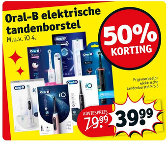 Kruidvat Oral-b elektrische tandenborstel aanbieding