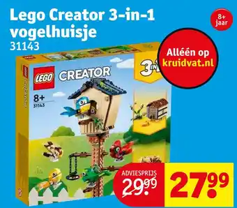 Kruidvat Lego creator 3-in-1 vogelhuisje aanbieding