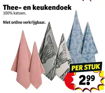 Kruidvat Thee- en keukendoek aanbieding