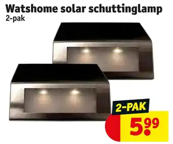 Kruidvat Watshome solar schuttinglamp aanbieding