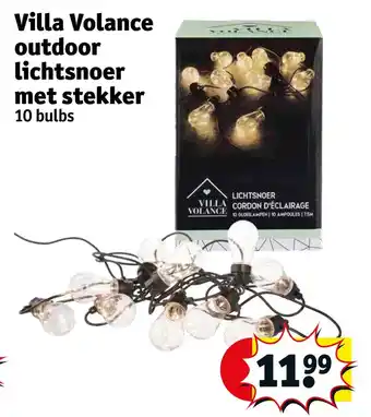 Kruidvat Villa volance outdoor lichtsnoer met stekker aanbieding