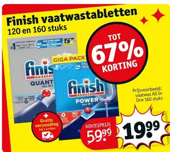 Kruidvat Finish vaatwastabletten aanbieding