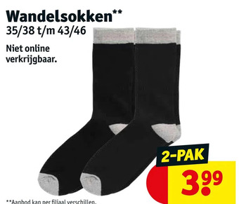 Kruidvat Wandelsokken** aanbieding