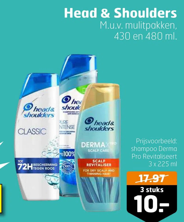 Head & shoulders aanbieding bij Trekpleister