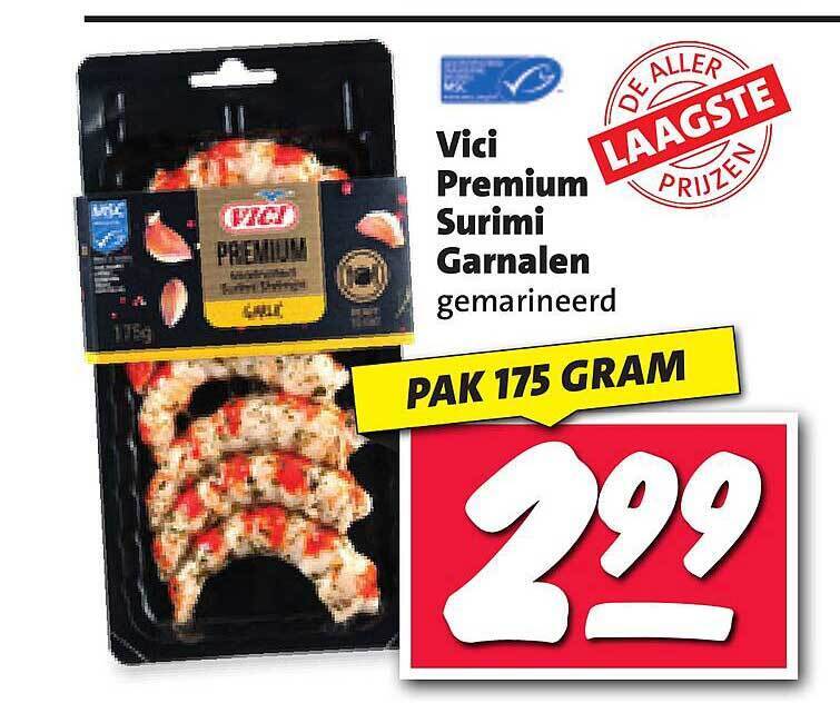 Vici premium surimi garnalen aanbieding bij Nettorama