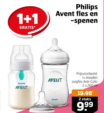 Trekpleister Philips avent fles en -spenen aanbieding