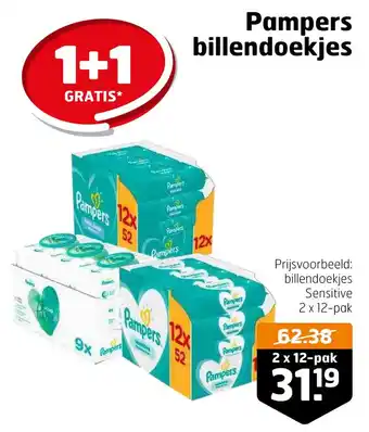 Trekpleister Pampers billendoekjes aanbieding