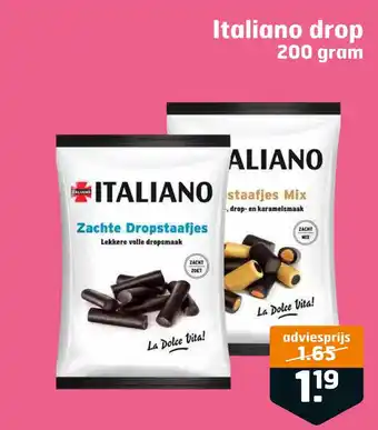 Trekpleister Italiano drop aanbieding