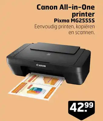 Trekpleister Canon all-in-one printer pixma mg2555s aanbieding