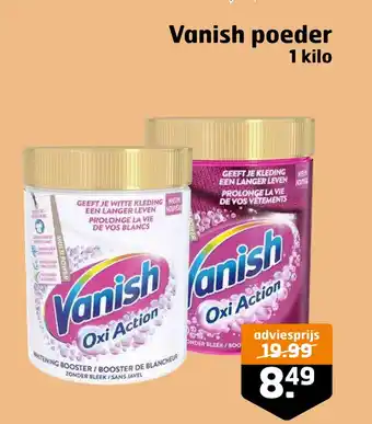 Trekpleister Vanish poeder aanbieding