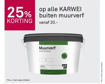 Karwei Op alle karwei buiten muurverf aanbieding