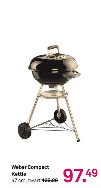 Karwei Weber compact kettle aanbieding