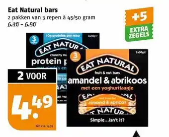 Poiesz Eat natural bars aanbieding