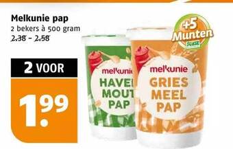Poiesz Melkunie pap aanbieding