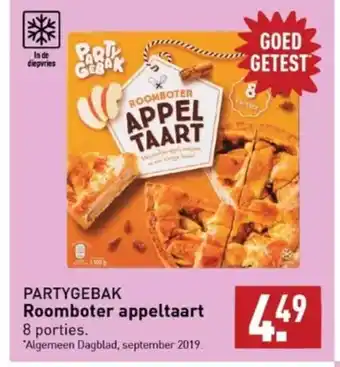 ALDI Partygebak roomboter appeltaart aanbieding