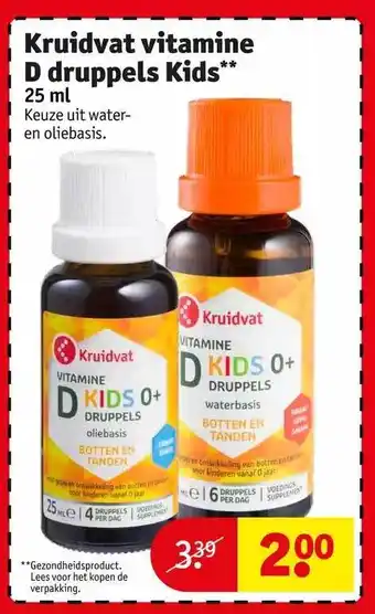 Kruidvat Kruidvat vitamine d druppels kids aanbieding