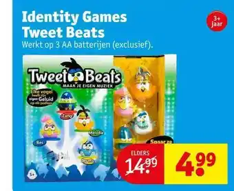 Kruidvat Identity games tweet beats aanbieding