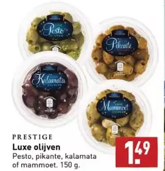 ALDI Prestige luxe olijven pesto 150G aanbieding