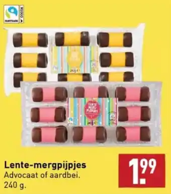 ALDI Lente-mergpijpjes advocaat 240G aanbieding