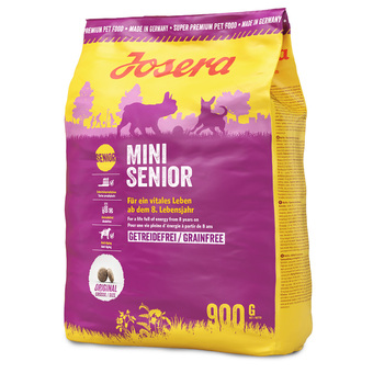 Zooplus 900g josera mini senior droog hondenvoer aanbieding