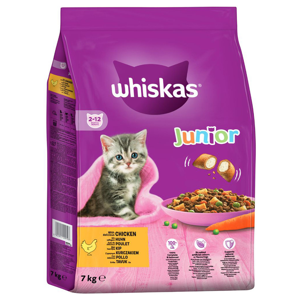 Whiskas junior kip 7 kg aanbieding bij Zooplus