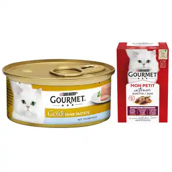 Zooplus Gourmet gold 12x + mon petit 6 pack gratis! - pate 12x85 g tonijn aanbieding