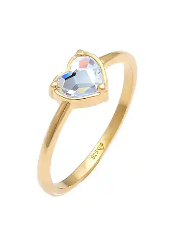 Douglas Elli elli ring dames hart met kristal van 925 sterling zilver aanbieding