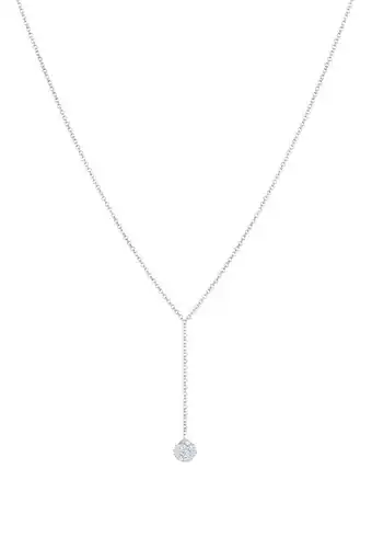 Douglas Elli elli halsketting dames y-ketting bol met kristallen in 925 sterling zilver aanbieding