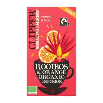 Coop Clipper rooibos orange thee biologisch aanbieding