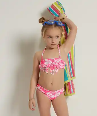terStal Meisjes bikini franjes roze in maat aanbieding