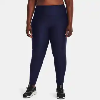 Under Armour Dameslegging heatgear® armour no-slip waistband full-length midnight marineblauw / wit 2x aanbieding