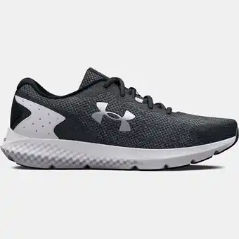 Under Armour Dameshardloopschoenen under armour charged rogue 3 knit zwart / wit / iridescent 40 aanbieding