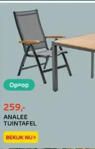 Praxis Analee tuintafel aanbieding