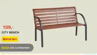 Praxis City bench aanbieding